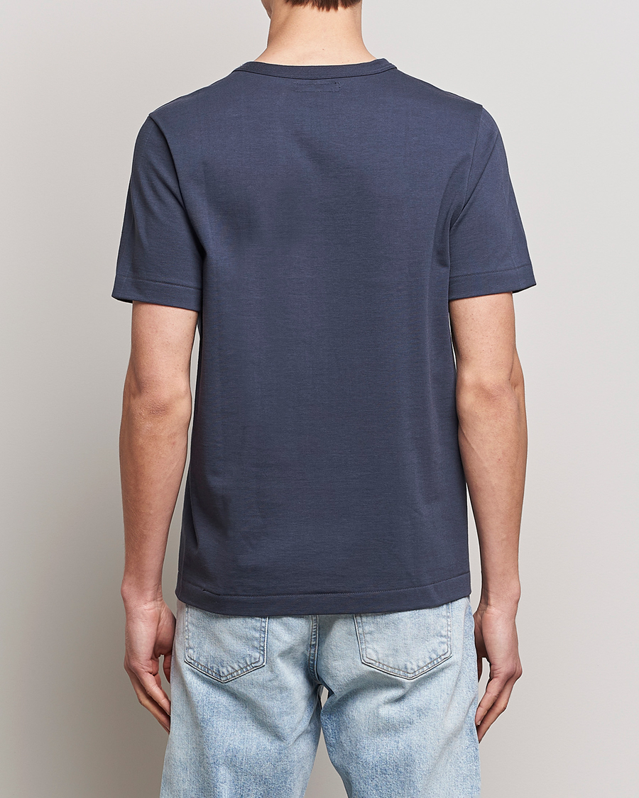 Herren | T-Shirts | Merz b. Schwanen | Relaxed Loopwheeled Sturdy Tee Navy