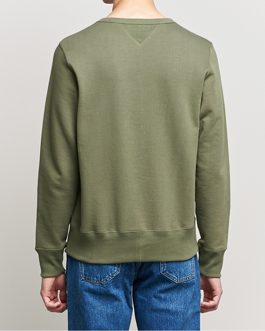 Herren | Pullover | Merz b. Schwanen | Organic Cotton Crew Neck Sweat Army