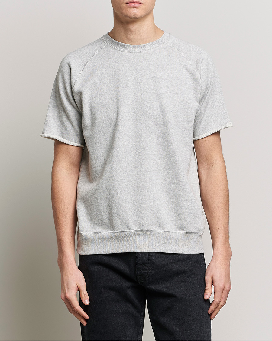 Herren | T-Shirts | BEAMS PLUS | Cut Off Sweatshirt Heather Grey
