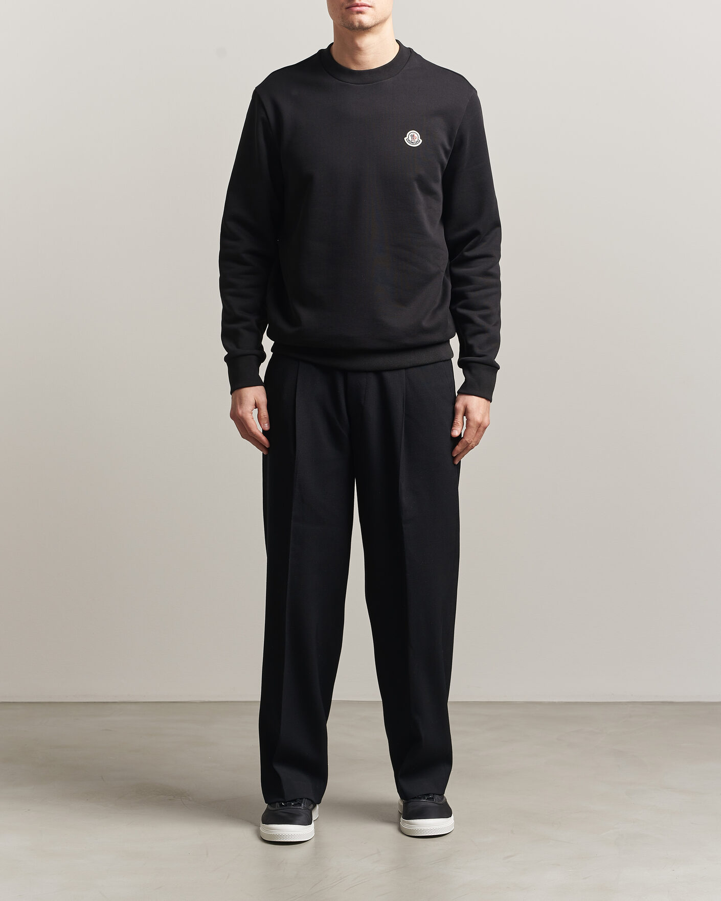 Herren | Pullover | Moncler | Logo Sweatshirt Black