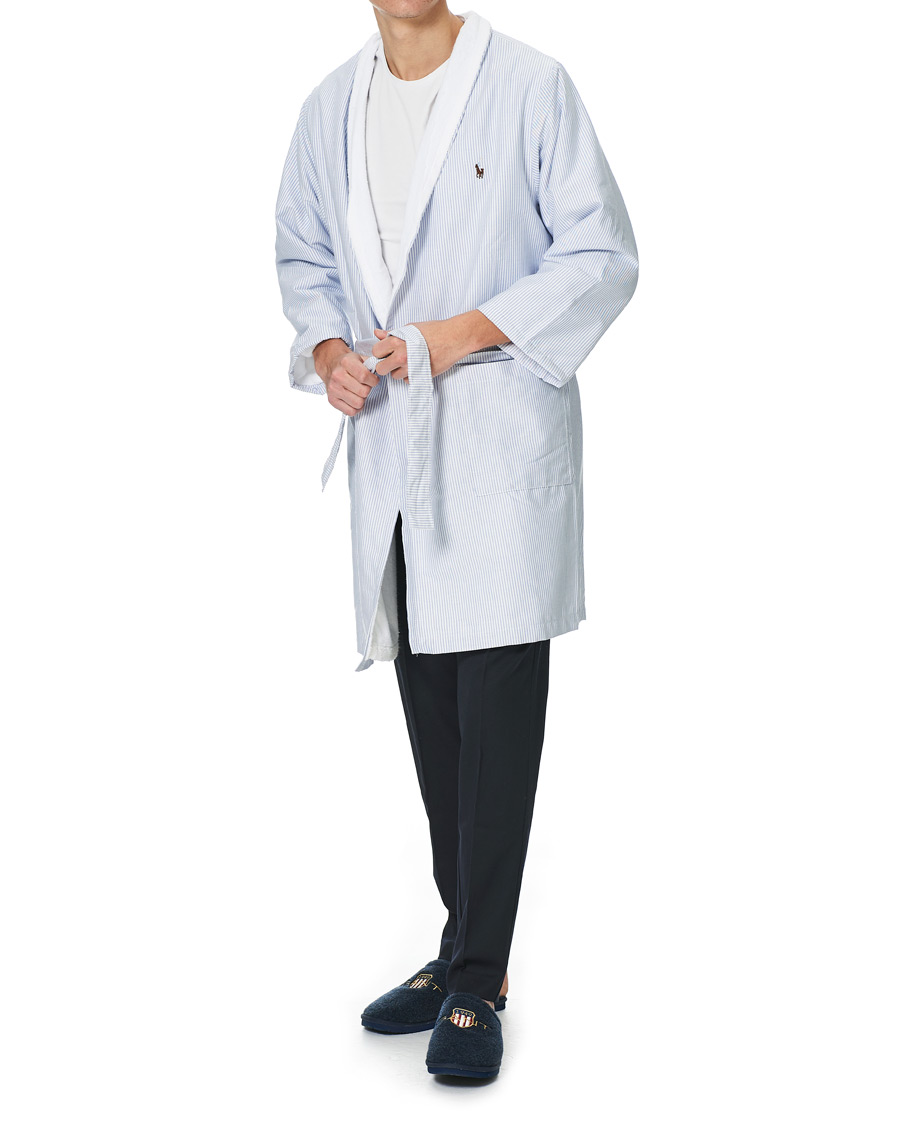 Herren | Schlafanzüge & Bademäntel | Ralph Lauren Home | Oxford Men Kimono Bathrobe Blue