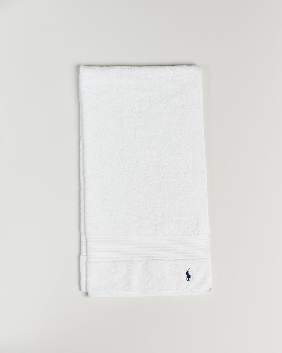 Herren | Ralph Lauren Home Polo Player Shower Towel 75x140 White | Ralph Lauren Home | Polo Player Shower Towel 75x140 White