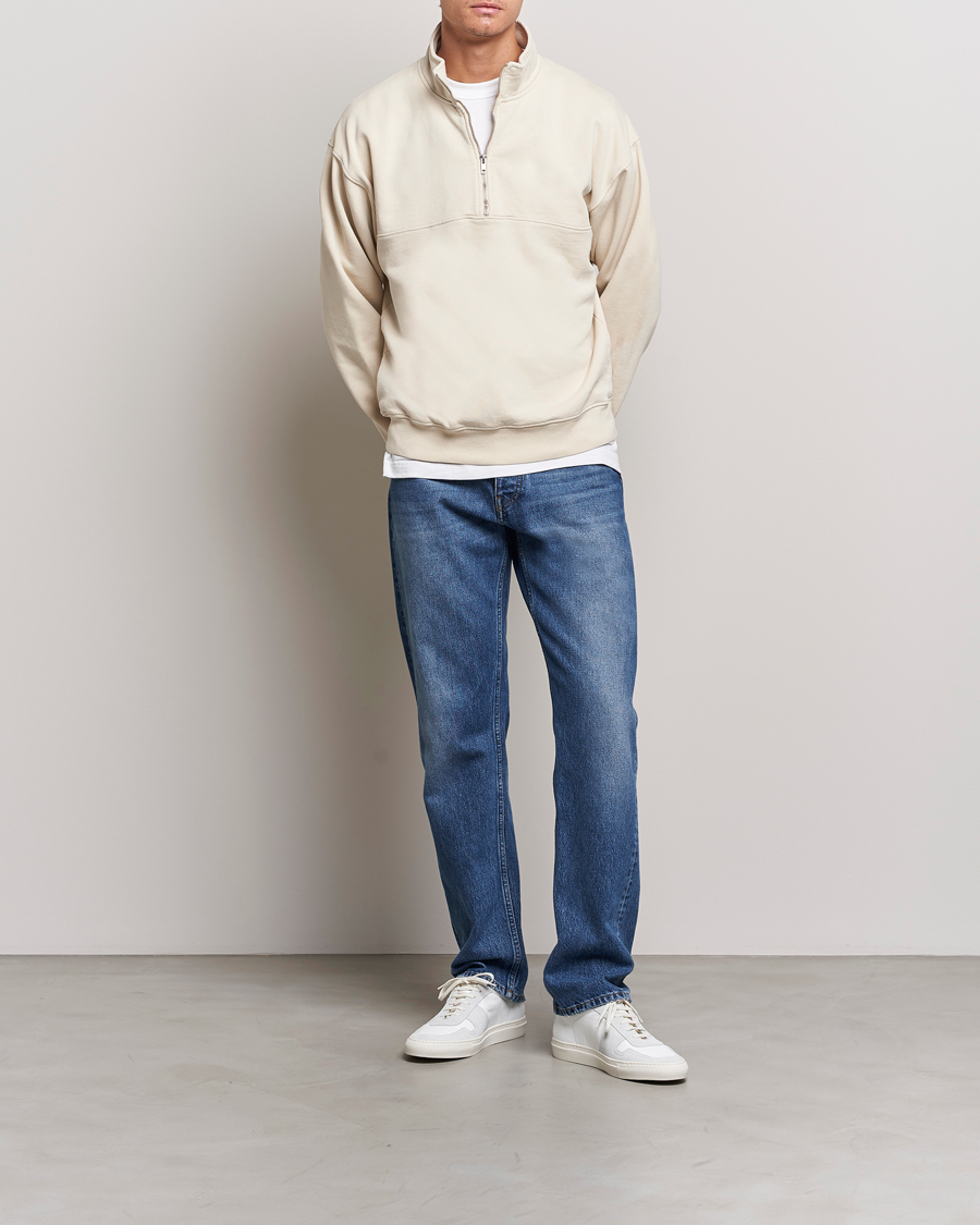 Herren | Pullover | Colorful Standard | Classic Organic Half-Zip Ivory White