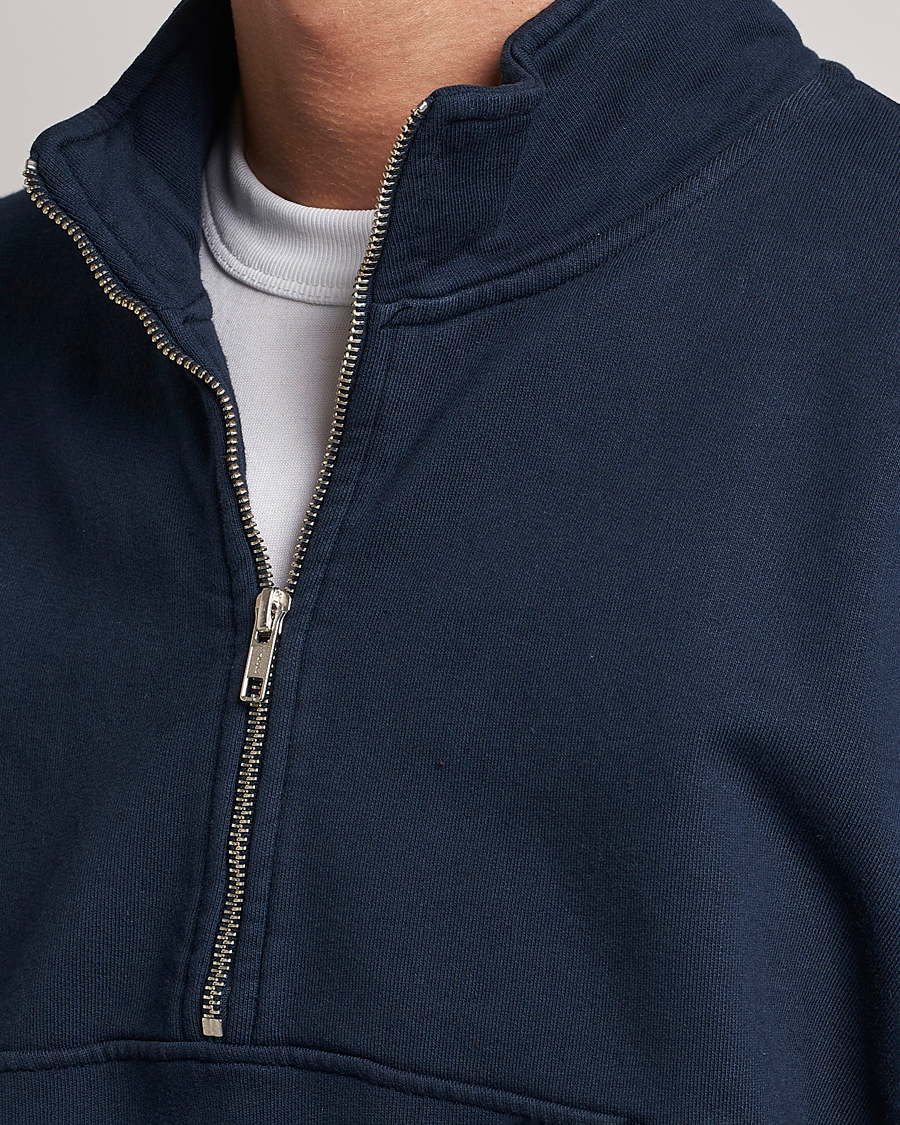 Herren | Pullover | Colorful Standard | Classic Organic Half-Zip Navy Blue