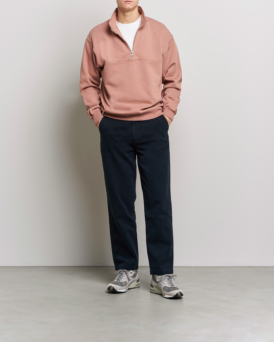 Herren | Pullover | Colorful Standard | Classic Organic Half-Zip Rosewood Mist