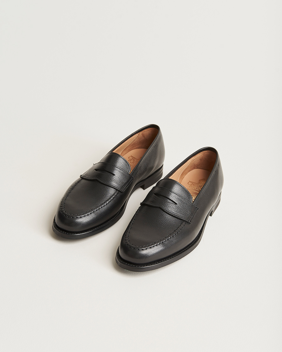 Herren | Crockett & Jones x Tärnsjö Garveri Boston Milled Grain City Sole Black Calf | Crockett & Jones x Tärnsjö Garveri | Boston Milled Grain City Sole Black Calf