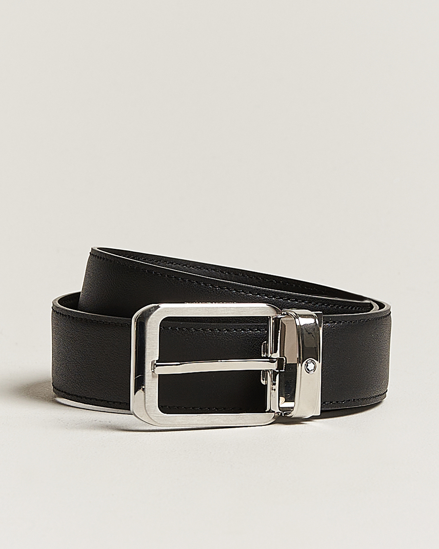 Herren | Gürtel | Montblanc | Black 35 mm Leather belt Black