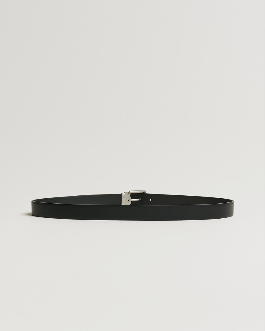 Herren | Accessoires | Montblanc | Rounded Square Palladium Pin Buckle 30mm Belt Black