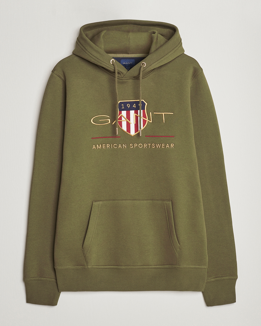 Herren | Pullover | GANT | Archive Shield Hoodie Racing Green