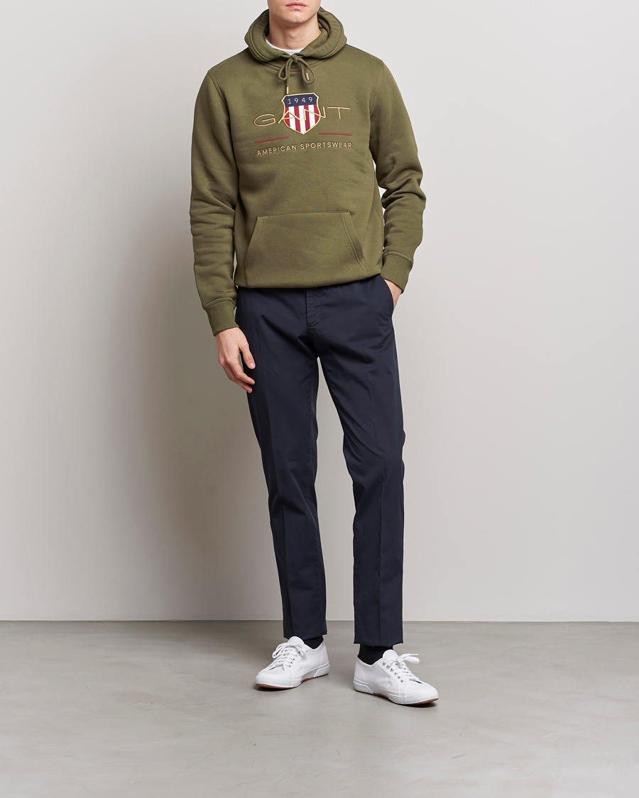 Herren | Pullover | GANT | Archive Shield Hoodie Racing Green