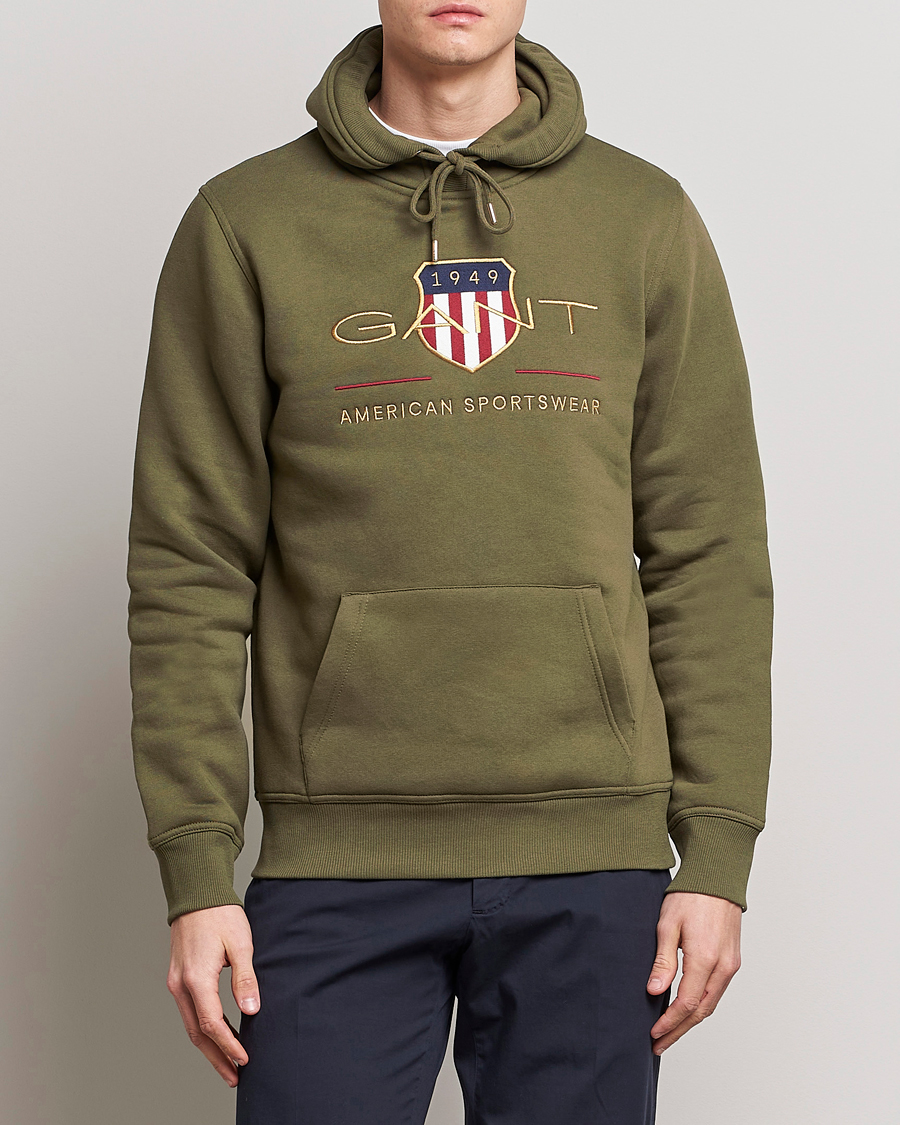 Herren | Pullover | GANT | Archive Shield Hoodie Racing Green