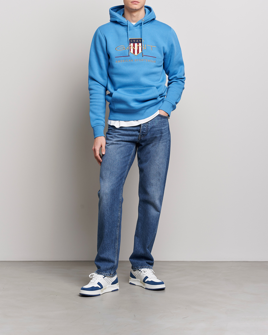 Herren | Pullover | GANT | Archive Shield Hoodie Day Blue
