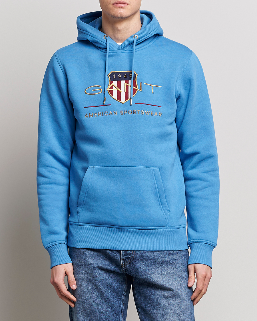 Herren | Pullover | GANT | Archive Shield Hoodie Day Blue