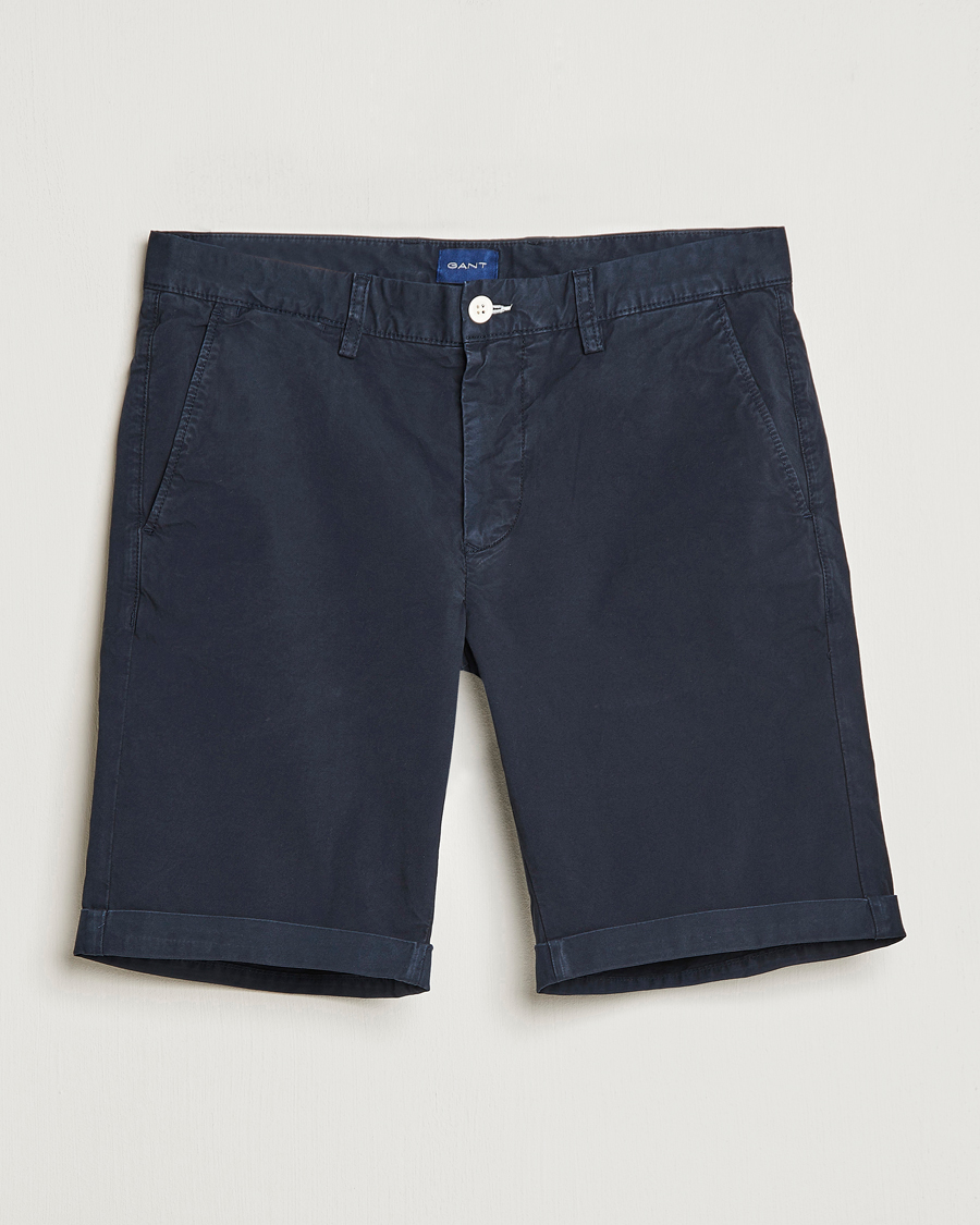 Herren | Shorts | GANT | Regular Sunbleached Shorts Marine