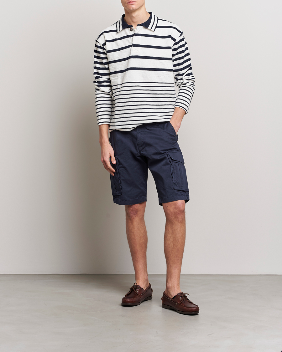 Herren | Shorts | Gant | Relaxed Twill Cargoshorts Marine