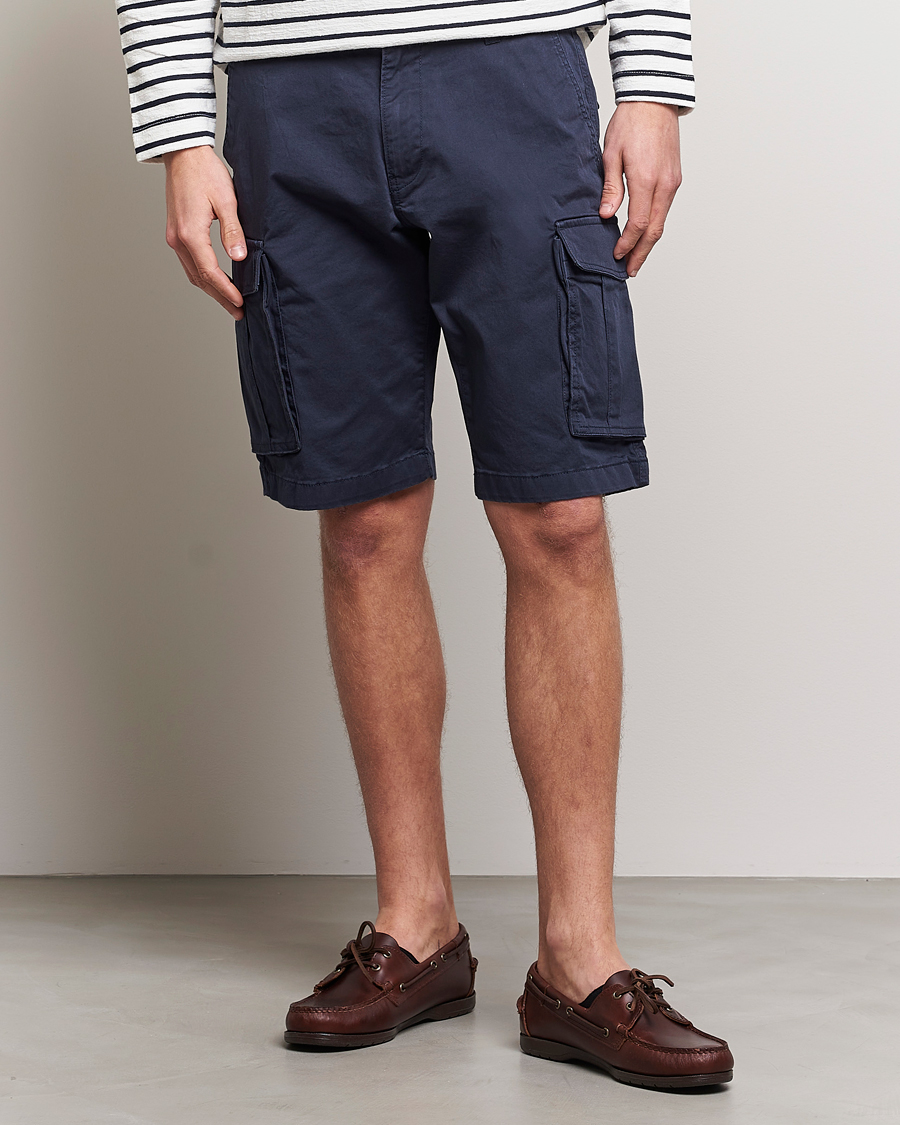 Herren | Shorts | Gant | Relaxed Twill Cargoshorts Marine