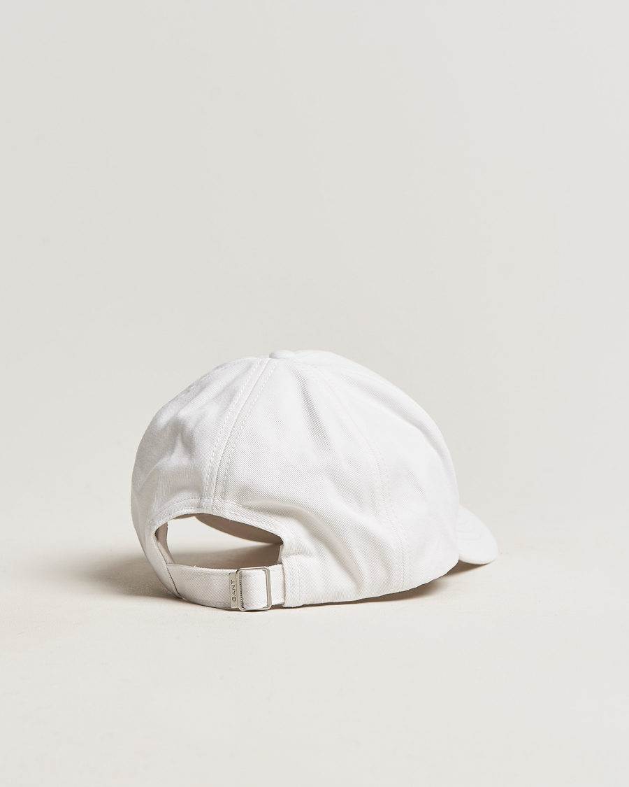 Herren | GANT High Cotton Twill Cap White | GANT | High Cotton Twill Cap White