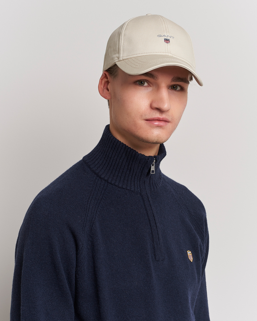 Herren | GANT High Cotton Twill Cap Putty | GANT | High Cotton Twill Cap Putty