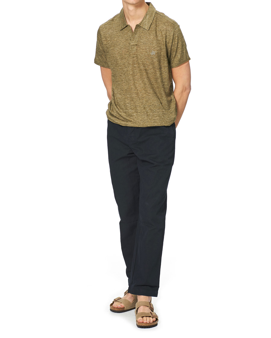 Herren | Poloshirts | Vilebrequin | Jersey Linen Polo Olive Chine