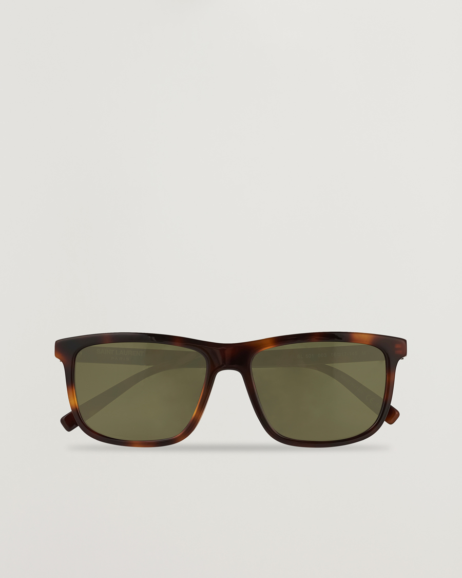 Herren | Saint Laurent SL 501 Sunglasses Havana/Green | Saint Laurent | SL 501 Sunglasses Havana/Green