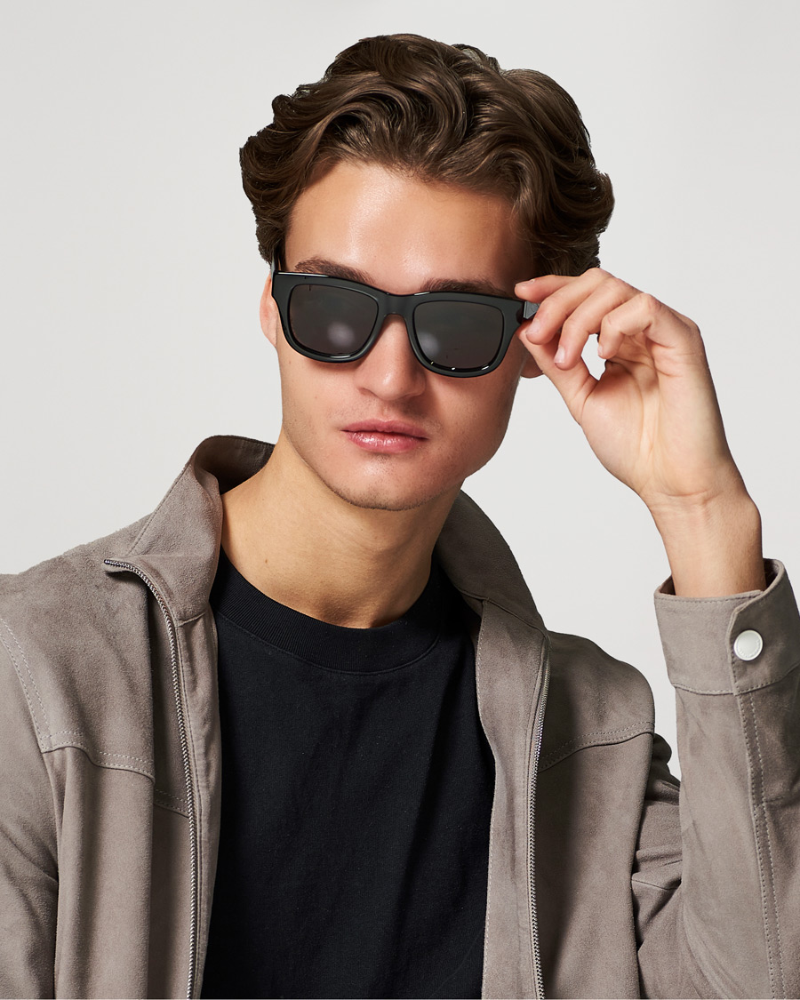 Herren | Gebogene Sonnenbrillen | Gucci | GG1135S Sunglasses Black/Grey
