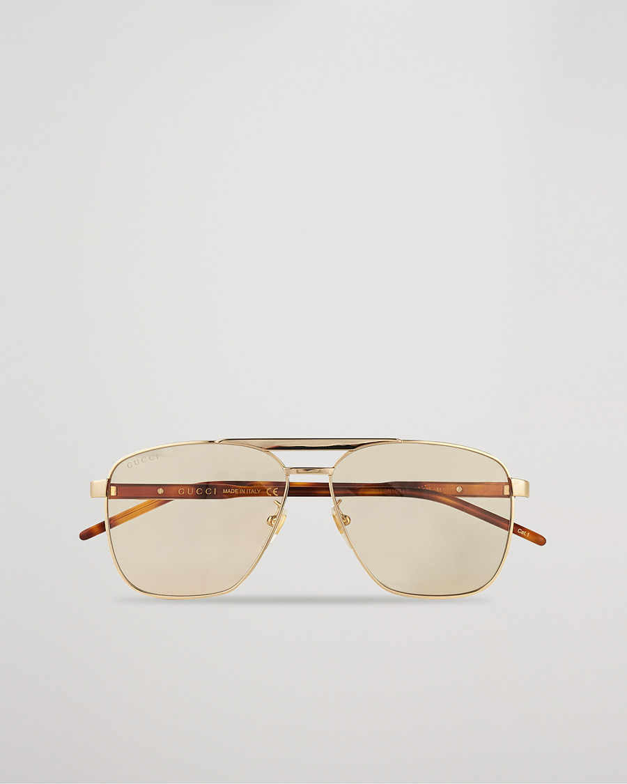 Herren | Gucci GG1164S Sunglasses Gold/Havana | Gucci | GG1164S Sunglasses Gold/Havana