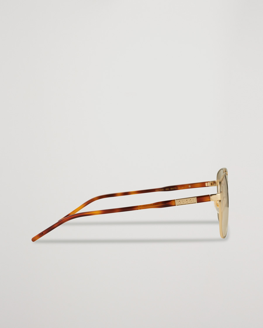 Herren | Gucci GG1164S Sunglasses Gold/Havana | Gucci | GG1164S Sunglasses Gold/Havana