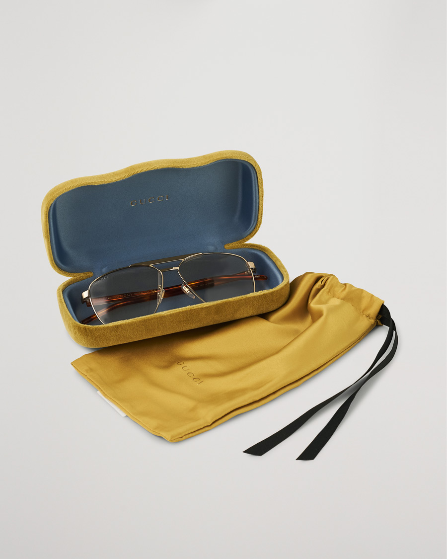 Herren | Gucci GG1164S Sunglasses Gold/Havana | Gucci | GG1164S Sunglasses Gold/Havana