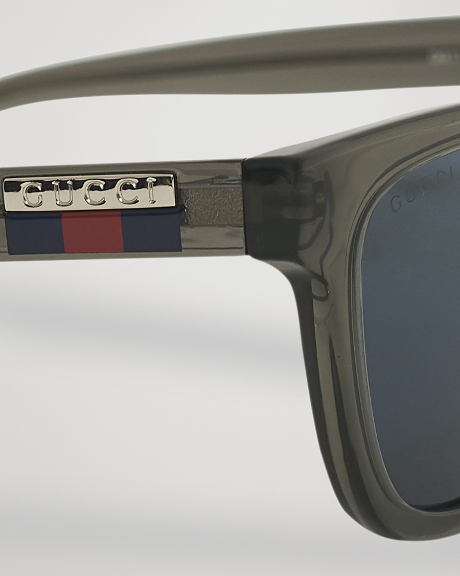 Herren | Gucci GG1116S Sunglasses Grey/Blue | Gucci | GG1116S Sunglasses Grey/Blue