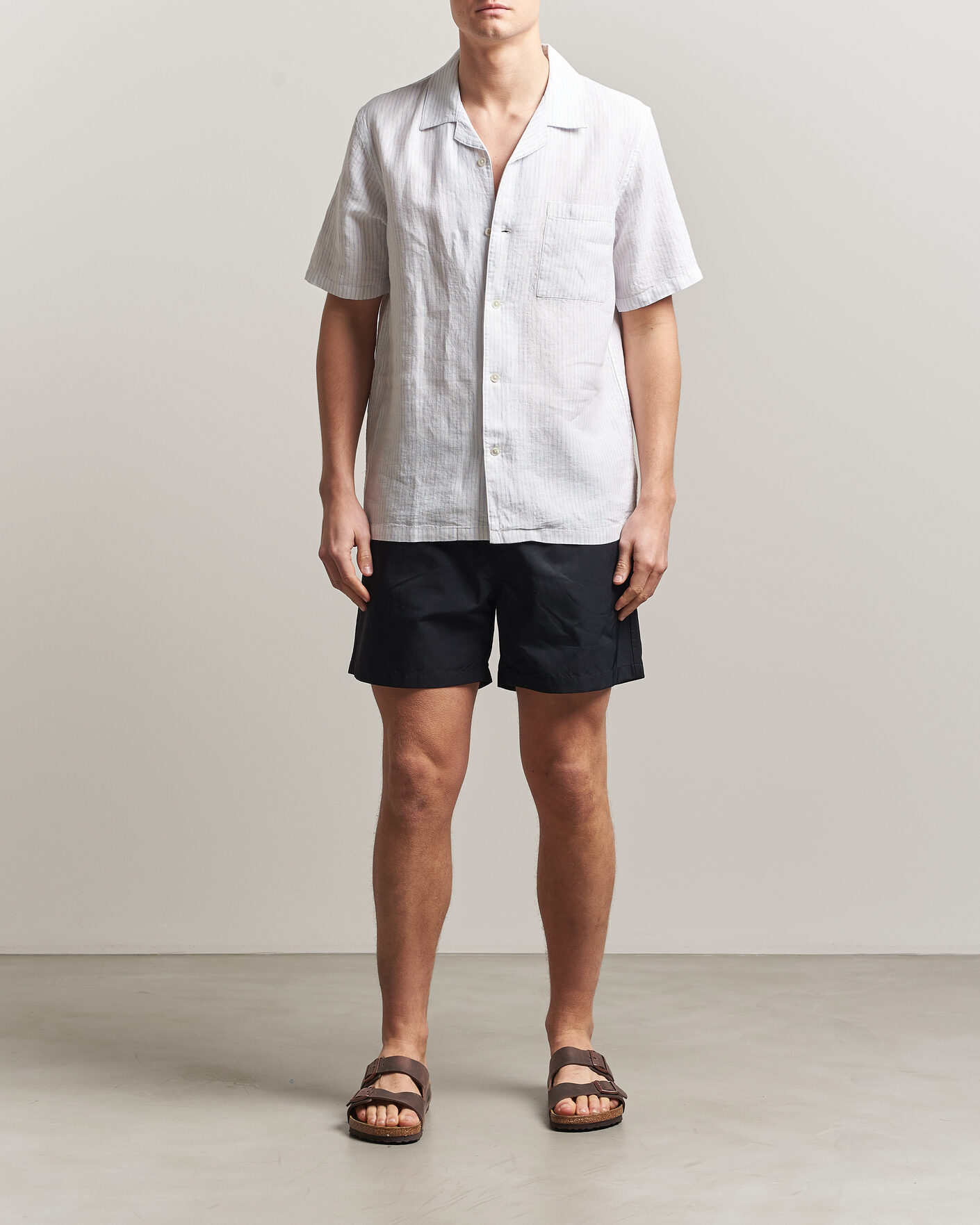 Herren | Badehosen | Colorful Standard | Classic Organic Swim Shorts Deep Black