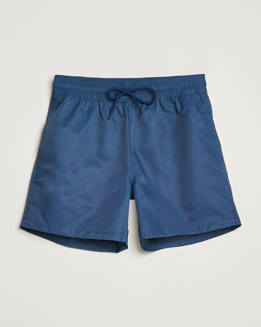 Herren | Badehosen | Colorful Standard | Classic Organic Swim Shorts Petrol Blue