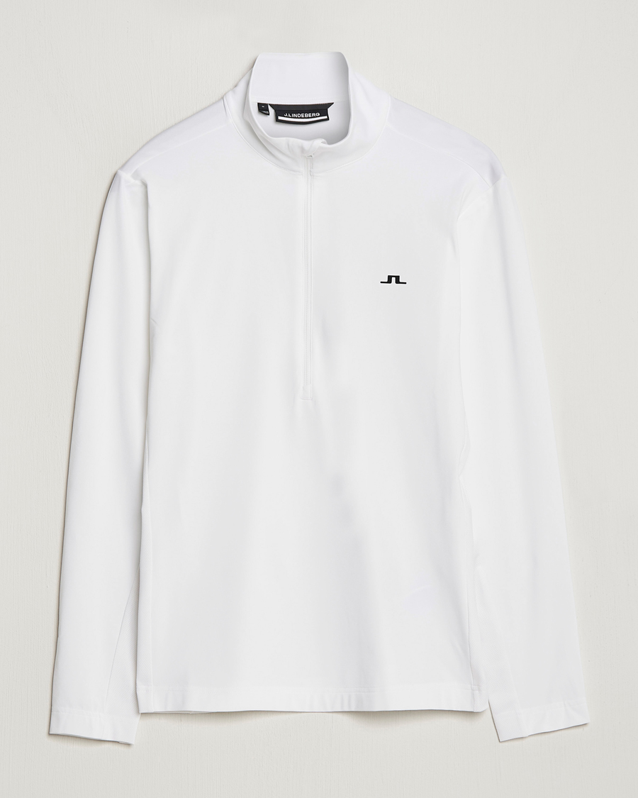 Herren | Pullover | J.Lindeberg | Luke Jersey Half Zip White