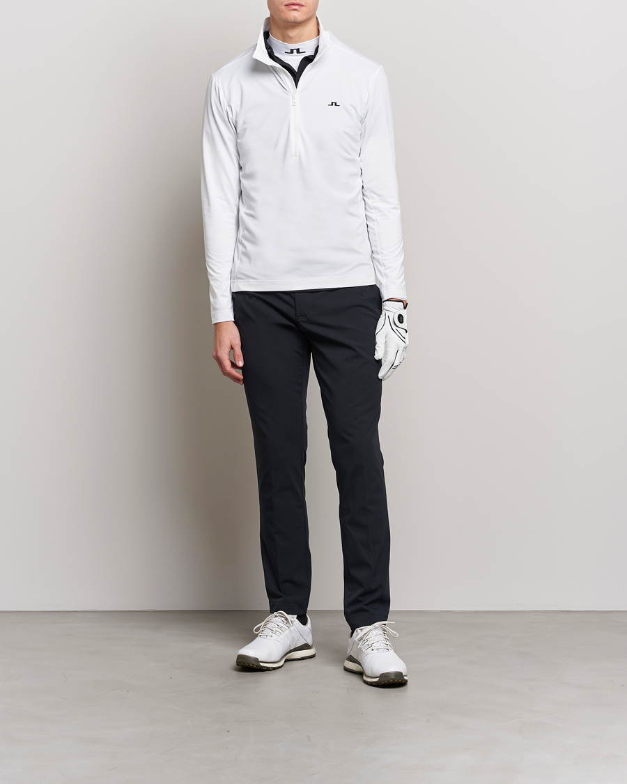 Herren | Pullover | J.Lindeberg | Luke Jersey Half Zip White