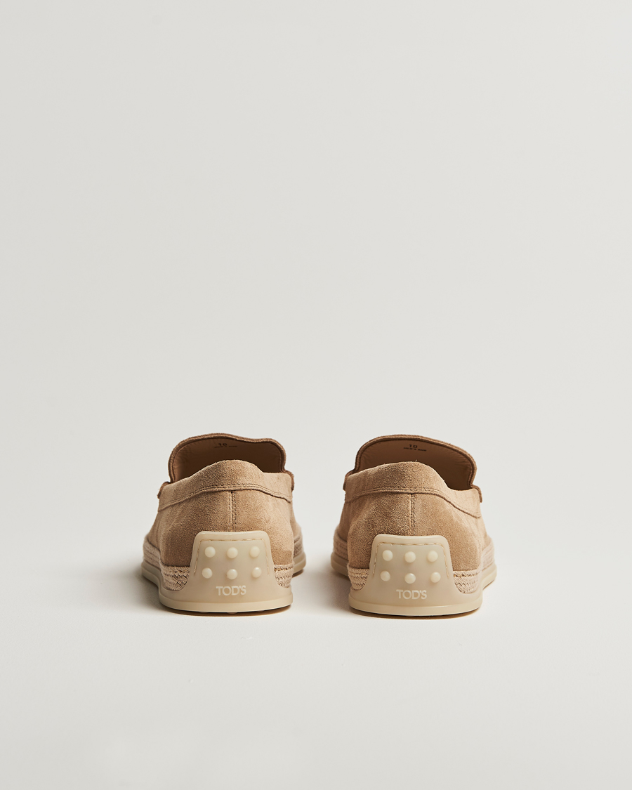 Herren | Tod's Raffia Loafer Beige Suede | Tod's | Raffia Loafer Beige Suede