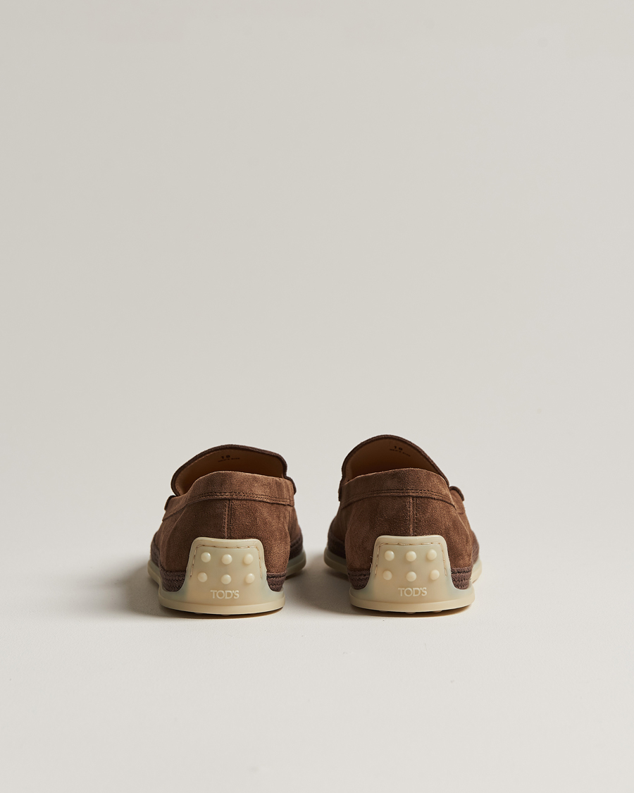 Herren | Tod's Raffia Loafer Brown Suede | Tod's | Raffia Loafer Brown Suede
