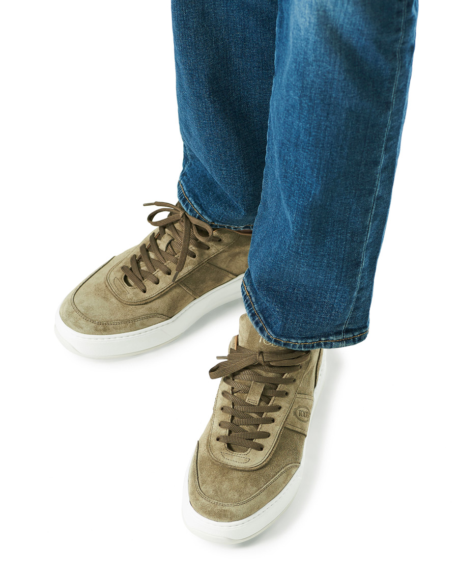 Herren | Tod's Cassetta Alta Sneaker Taupe Suede | Tod's | Cassetta Alta Sneaker Taupe Suede
