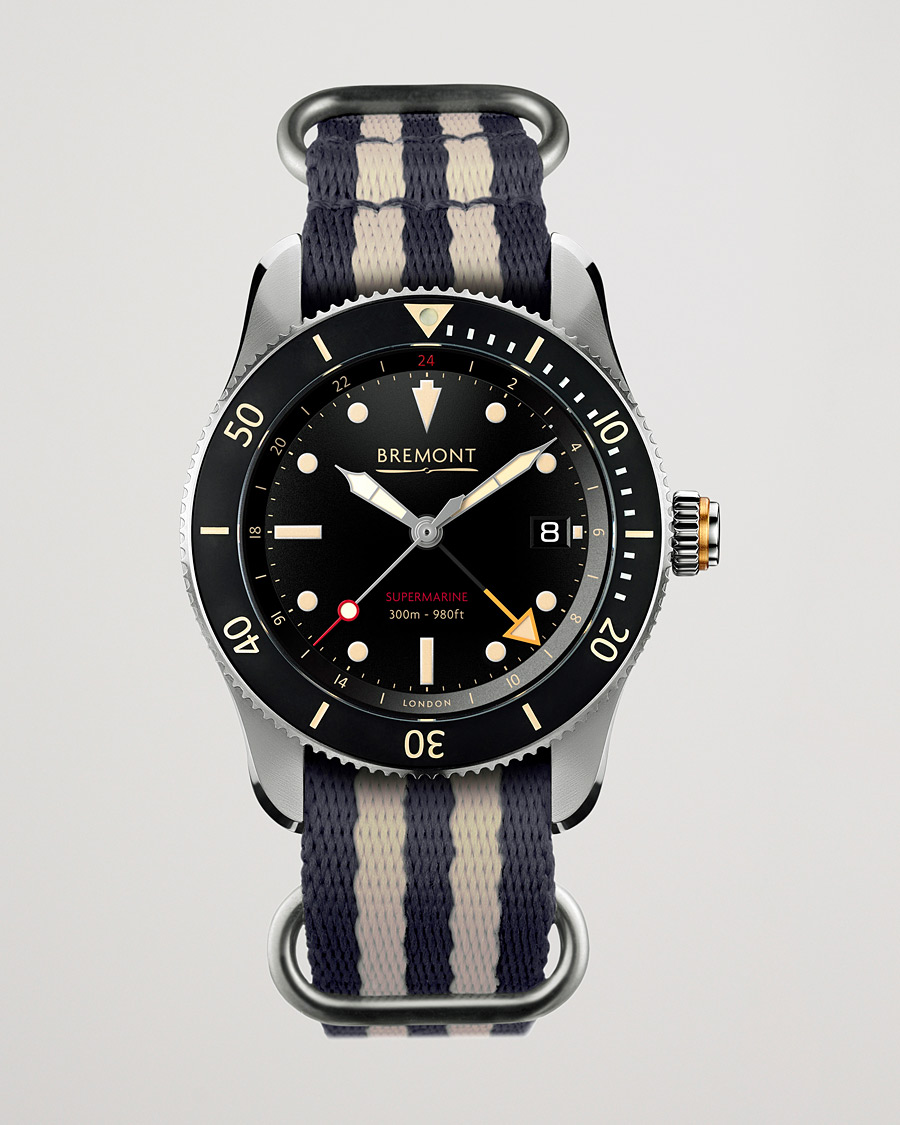 Herren | Bremont S302 Supermarine GMT Nato 40mm Black Dial | Bremont | S302 Supermarine GMT Nato 40mm Black Dial