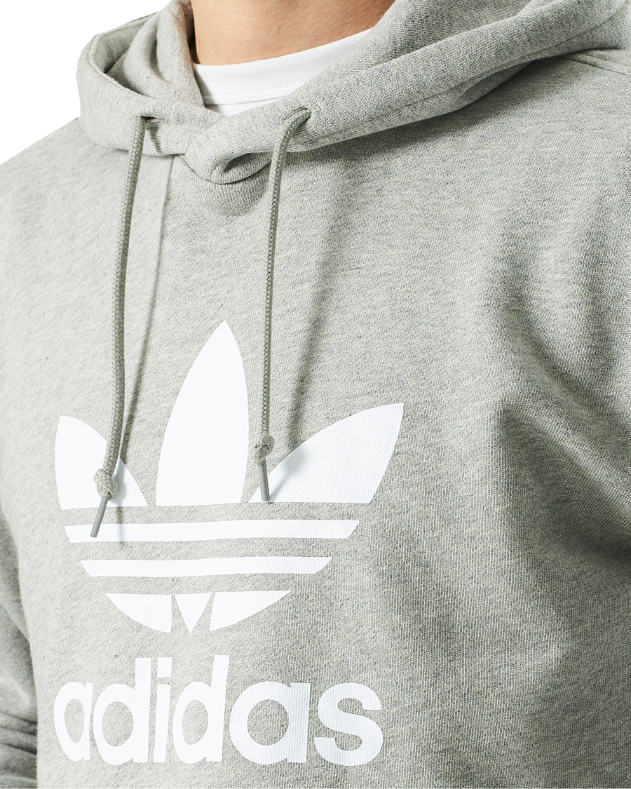 Herren | Pullover | adidas Originals | Trefoil Hoodie Grey Melange