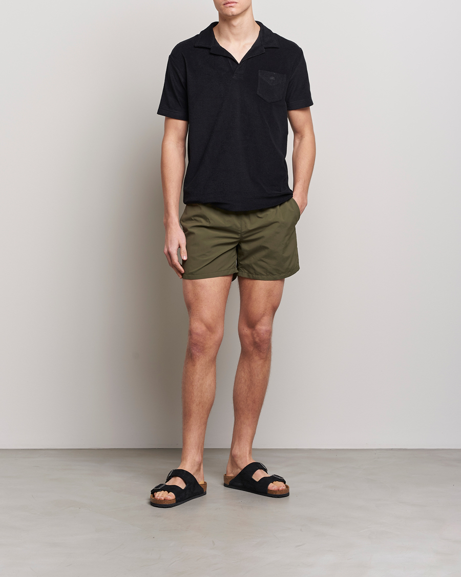 Herren | Ripa Ripa Plain Swimshorts Olive | Ripa Ripa | Plain Swimshorts Olive