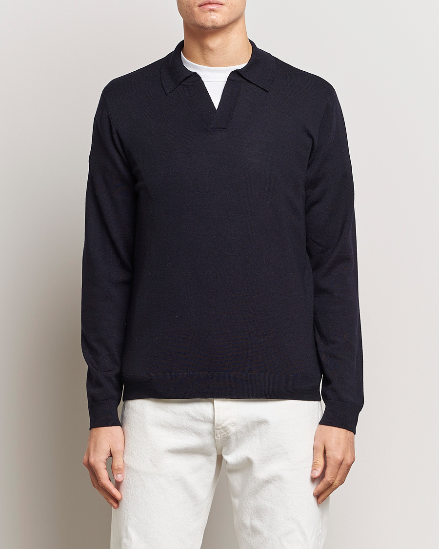 Herren | Special gifts | A Day's March | Manol Merino Polo Navy