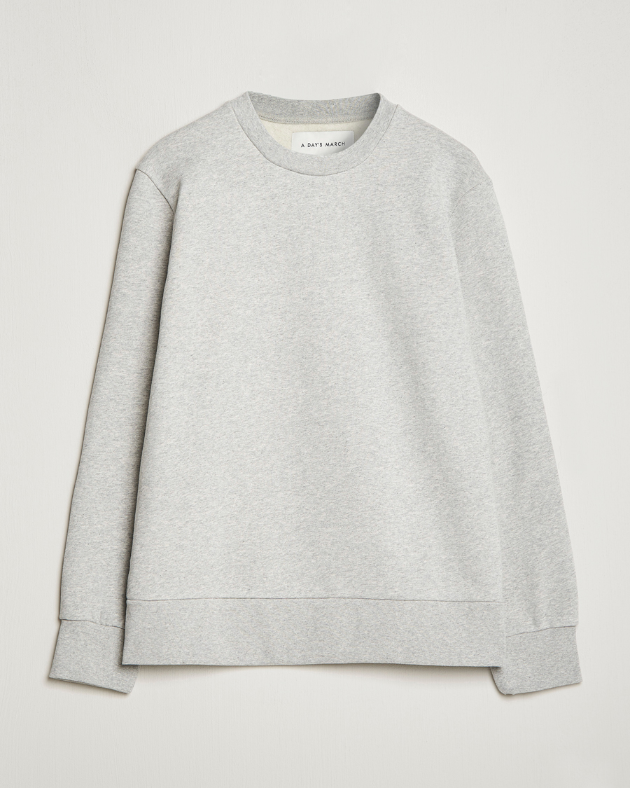 Herren | Pullover | A Day's March | Shaw Sturdy Fleece Sweatshirt Grey