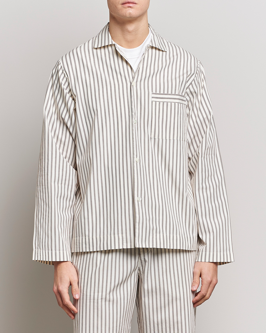 Herren | Schlafanzüge & Bademäntel | Tekla | Poplin Pyjama Shirt Hopper Stripes