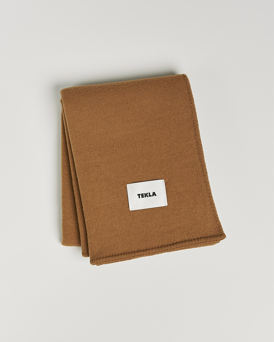 Herren | Tekla Merino Wool Blanket Camel | Tekla | Merino Wool Blanket Camel
