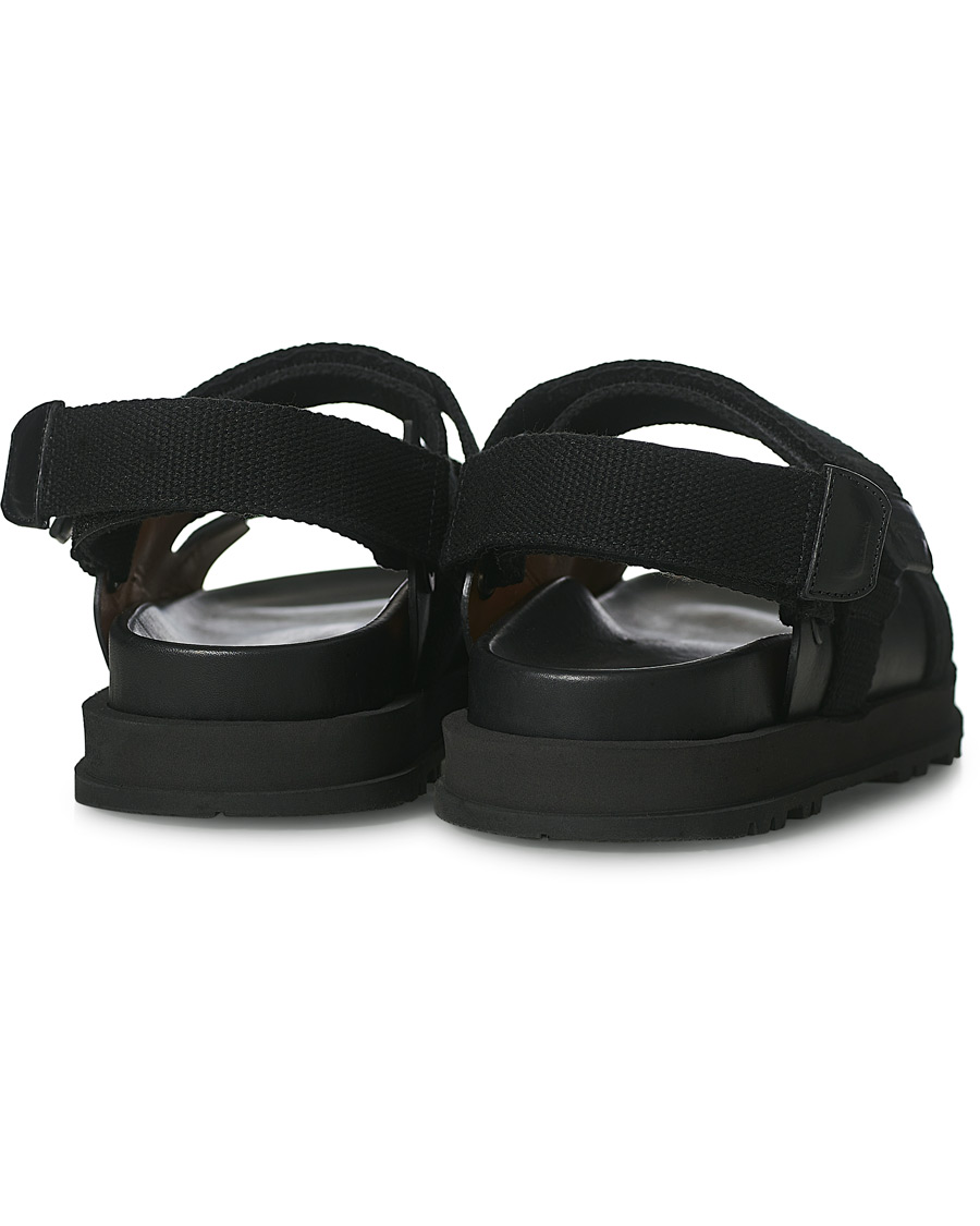 Herren | Buttero Pier Leather Sandal Black | Buttero | Pier Leather Sandal Black