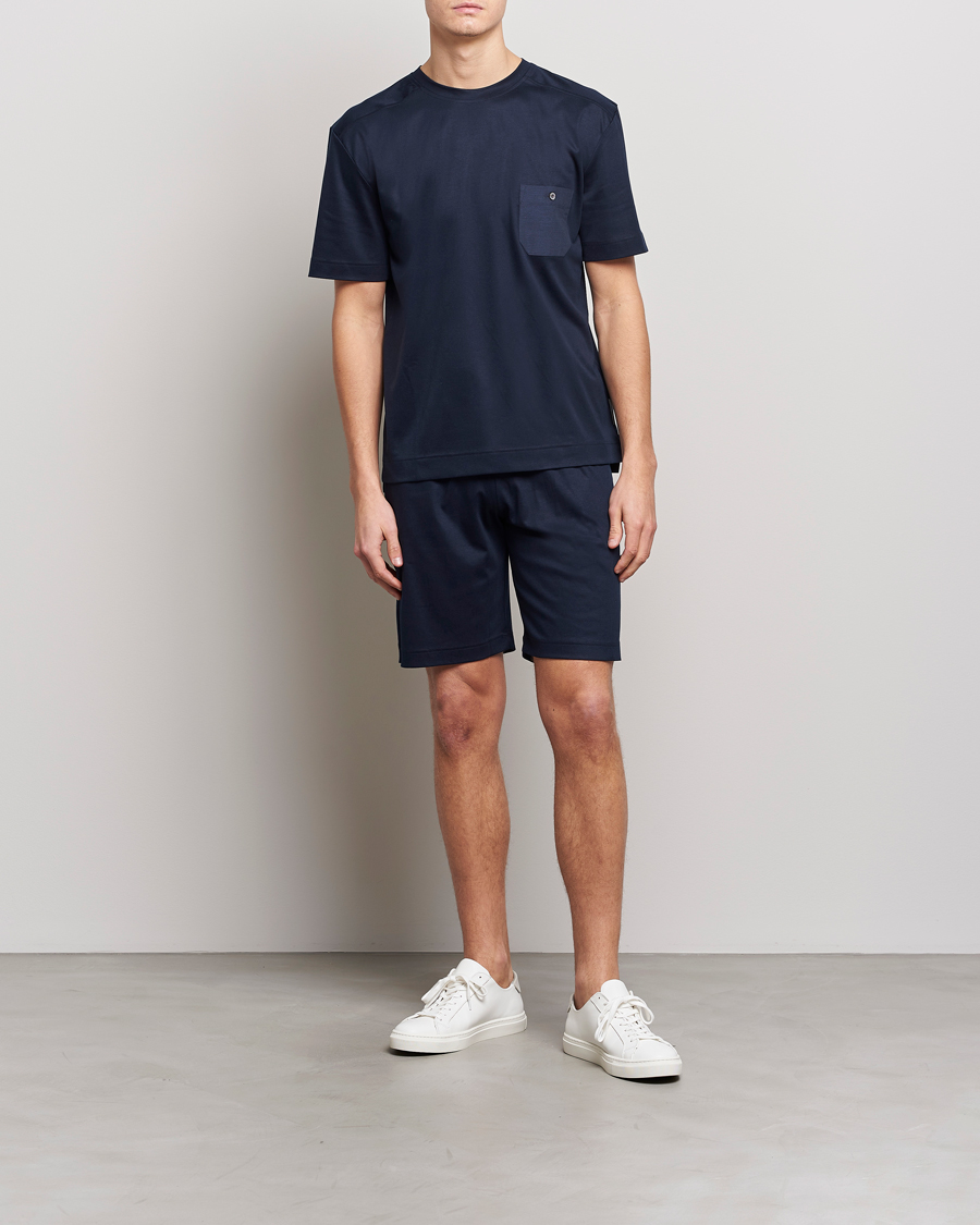Herren | Schlafanzüge & Bademäntel | Zimmerli of Switzerland | Cotton/Modal Loungewear Shorts Midnight