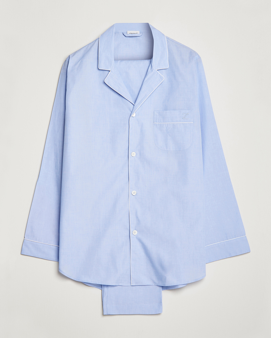 Herren | Schlafanzüge & Bademäntel | Zimmerli of Switzerland | Mercerized Cotton Pyjamas Light Blue