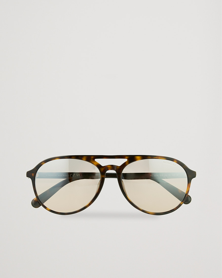 Herren | Moncler Lunettes ML0228 Sunglasses Dark Havana/Roviex | Moncler Lunettes | ML0228 Sunglasses Dark Havana/Roviex