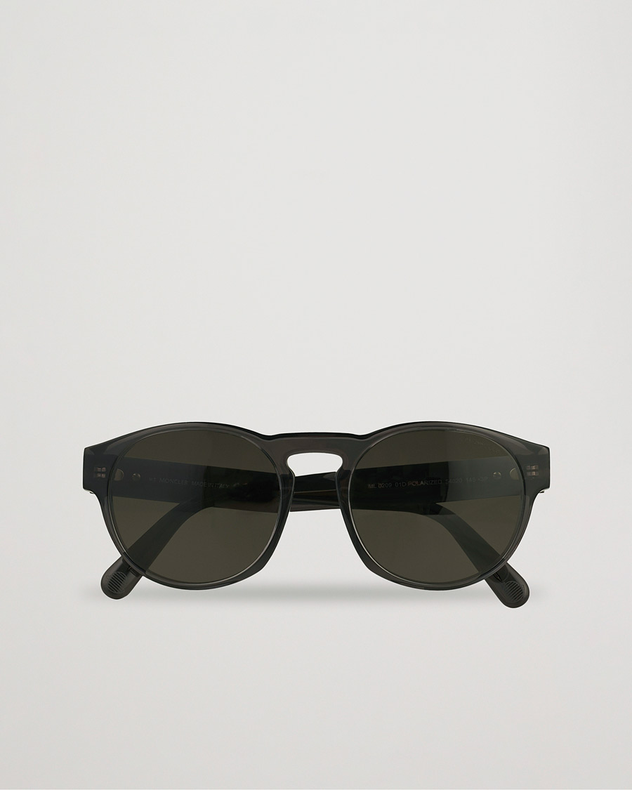 Herren | Moncler Lunettes ML0209 Polarized Sunglasses Shiny Black/Smoke | Moncler Lunettes | ML0209 Polarized Sunglasses Shiny Black/Smoke
