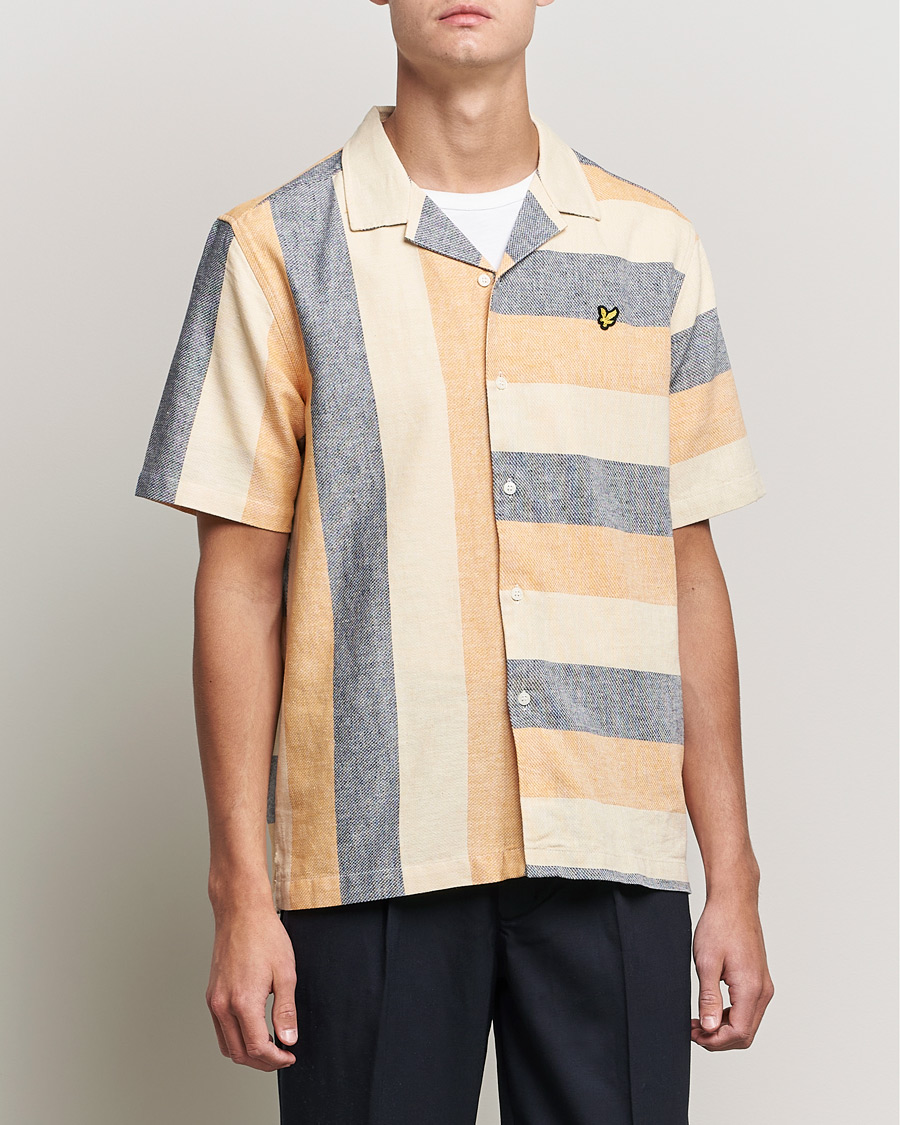 Herren | Hemden | Lyle & Scott | Artisinal Resort Short Sleeve Shirt Gold Haze