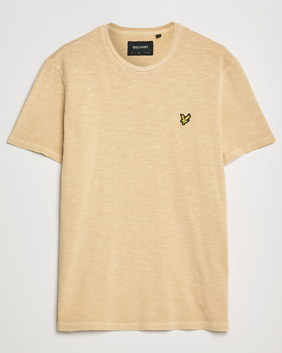 Herren | T-Shirts | Lyle & Scott | Cotton Slub T-shirt Gold Haze